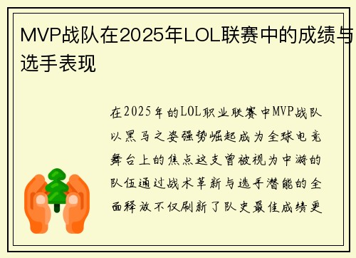 MVP战队在2025年LOL联赛中的成绩与选手表现